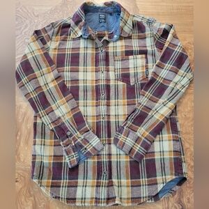 Prana Multicolor Plaid Button-Down Shirt